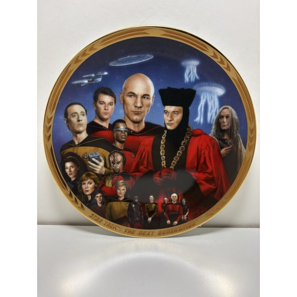 Star Trek The Next Generation Encounter at Farpoint  Hamilton Plate